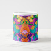 Colorful Exotic Floral Pattern-23148 Grote Koffiekop (Voorkant)