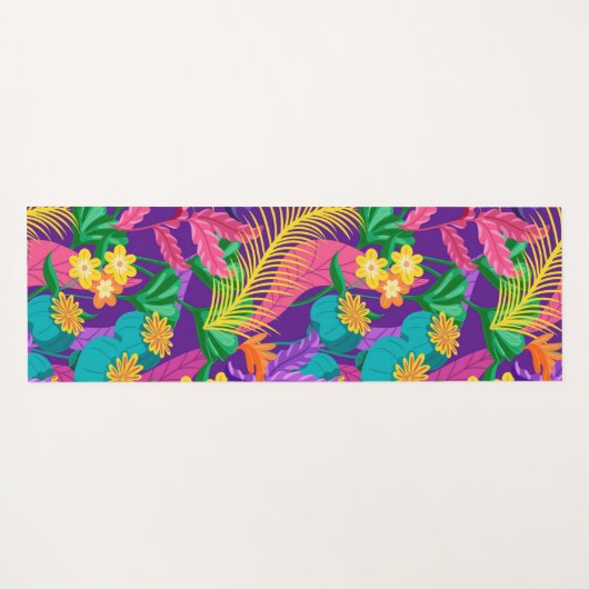 Colorful Exotic Floral Pattern-23148 Yogamat (Achterkant (horizontaal))