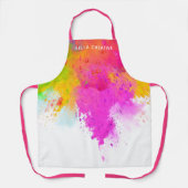 Colorful Explosion Artist Schort (Voorkant)