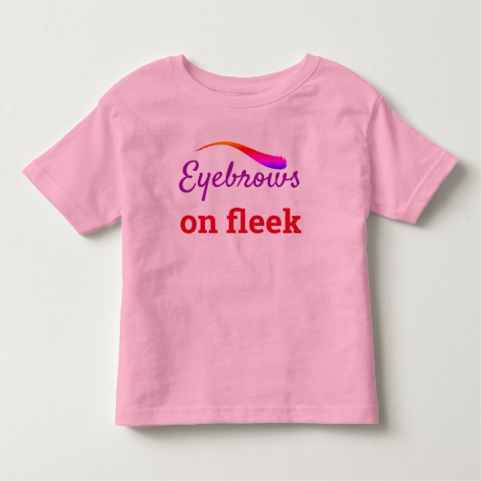 Colorful Eyebrows on Fleek Trendy Flawless, ZFJ Kinder Shirts (Voorkant)