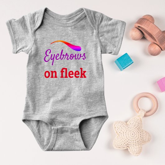 Colorful Eyebrows on Fleek Trendy Flawless, ZFJ Romper