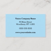 Colorful Eyeglasses voor Opticien Visitekaartje (Achterkant)