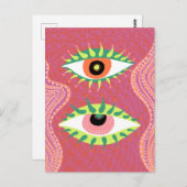 Colorful Eyes Briefkaart (Voorkant / Achterkant)