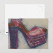 Colorful Fabulous Shoe Briefkaart (Voorkant / Achterkant)
