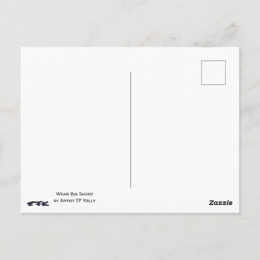 Colorful Fabulous Shoe Briefkaart (Achterkant)