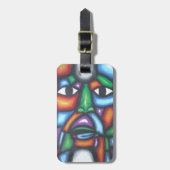 Colorful Face Art Bagagelabel (Voorkant verticaal)