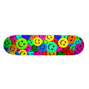 COLORFUL FACES COLLAGE PERSOONLIJK SKATEBOARD