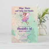 Colorful Fairy Birthday Kaart (Staand voorkant)