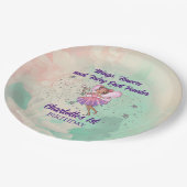 Colorful Fairy Birthday Papieren Bordje (Gekanteld)