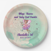 Colorful Fairy Birthday Papieren Bordje (Voorkant)
