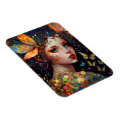 Colorful Fairy Butterflies Fantasy Art Magneet (Rechterzijde)
