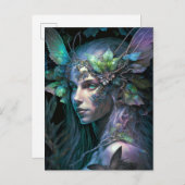 Colorful Fairy Fantasy Art Briefkaart (Voorkant / Achterkant)