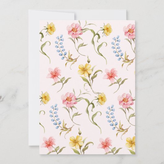 Colorful Fairy First Birthday Enchanted garden Kaart (Achterkant)