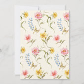 Colorful Fairy First Birthday Enchanted garden Kaart (Achterkant)