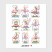 Colorful Fairy Scrapbook Paper Cutouts Sticker (Vel)