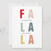 Colorful Falala Kerstmis | PRETTIGE FEESTDAGEN (Voorkant)