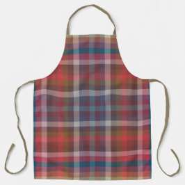 Colorful Fall And Winter Colored Checkered Pattern Schort