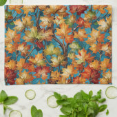 Colorful Fall Leaves Theedoek (Gevouwen)