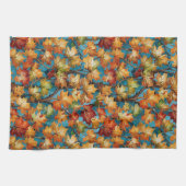 Colorful Fall Leaves Theedoek (Horizontaal)