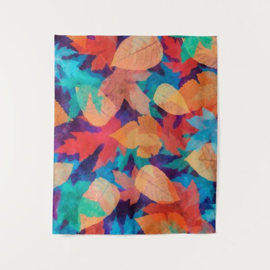 Colorful Fallen Leaves Wandkleed (Voorkant)