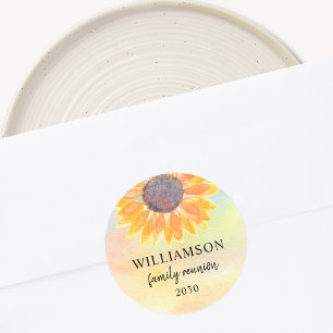 Colorful Family Reunion Ronde Sticker