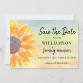 Colorful Family Reunion Save the Date Kaart (Voorkant)