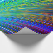 Colorful Fan Feather Cadeaupapier (Hoek)