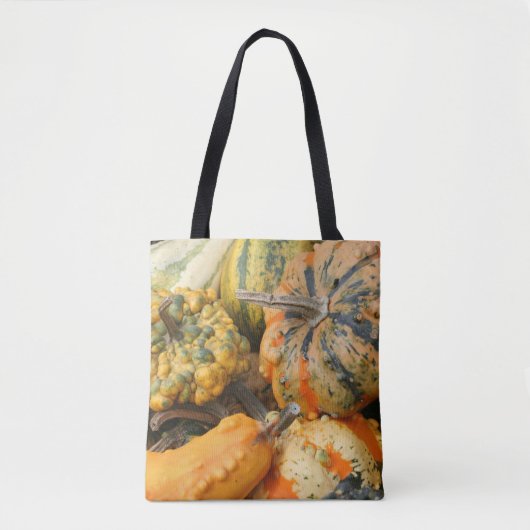 Colorful Fancy Gourds Herfst Tote Bag (Voorkant)