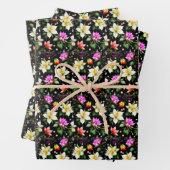 Colorful Fantastic Flowers Inpakpapier Vel (In situ)