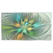 Colorful Fantasy Abstract Flower Fractal Art Kussensloop (Voorkant)