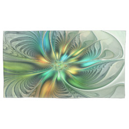 Colorful Fantasy Abstract Flower Fractal Art Kussensloop