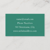 Colorful Fantasy Abstract Flower Fractal Art Visitekaartje (Achterkant)