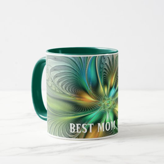 Colorful Fantasy Abstract Flower Fractal Best Mama Mok (Voorkant links)