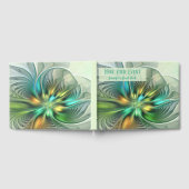 Colorful Fantasy Abstract Flower Fractal Text Gastenboek (Volledig)