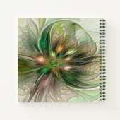 Colorful Fantasy Abstract fractal Art Flower Notitieboek (Achterkant)