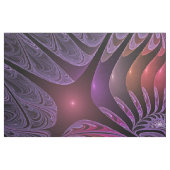 Colorful Fantasy Abstract Modern Paars Fractal Stof (Fat Quarter)