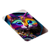 Colorful Fantasy Cat Magneet (Rechterzijde)