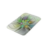 Colorful Fantasy Flower Modern Abstract Fractal Badmat (Gekanteld)