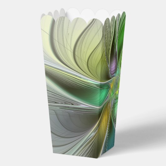 Colorful Fantasy Flower Modern Abstract Fractal Bedankdoosjes (Achterkant)