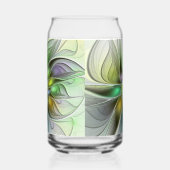 Colorful Fantasy Flower Modern Abstract Fractal Blikvorm Glas (Rechts)