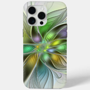 Colorful Fantasy Flower Modern Abstract Fractal iPhone 15 Pro Max Hoesje