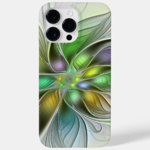 Colorful Fantasy Flower Modern Abstract Fractal Case-Mate iPhone 14 Pro Max Hoesje