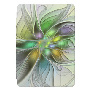 Colorful Fantasy Flower Modern Abstract Fractal iPad Pro Cover