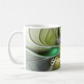 Colorful Fantasy Flower Modern Abstract Fractal Koffiemok (Links)