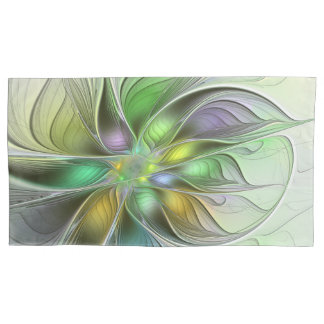 Colorful Fantasy Flower Modern Abstract Fractal Kussensloop