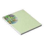 Colorful Fantasy Flower Modern Abstract Fractal Notitieblok (Schuin)