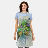 Colorful Fantasy Flower Modern Abstract Fractal Schort (Gedragen)