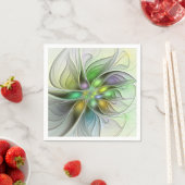 Colorful Fantasy Flower Modern Abstract Fractal Servet (Insitu)