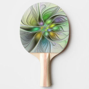 Colorful Fantasy Flower Modern Abstract Fractal Tafeltennisbatje