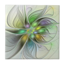 Colorful Fantasy Flower Modern Abstract Fractal